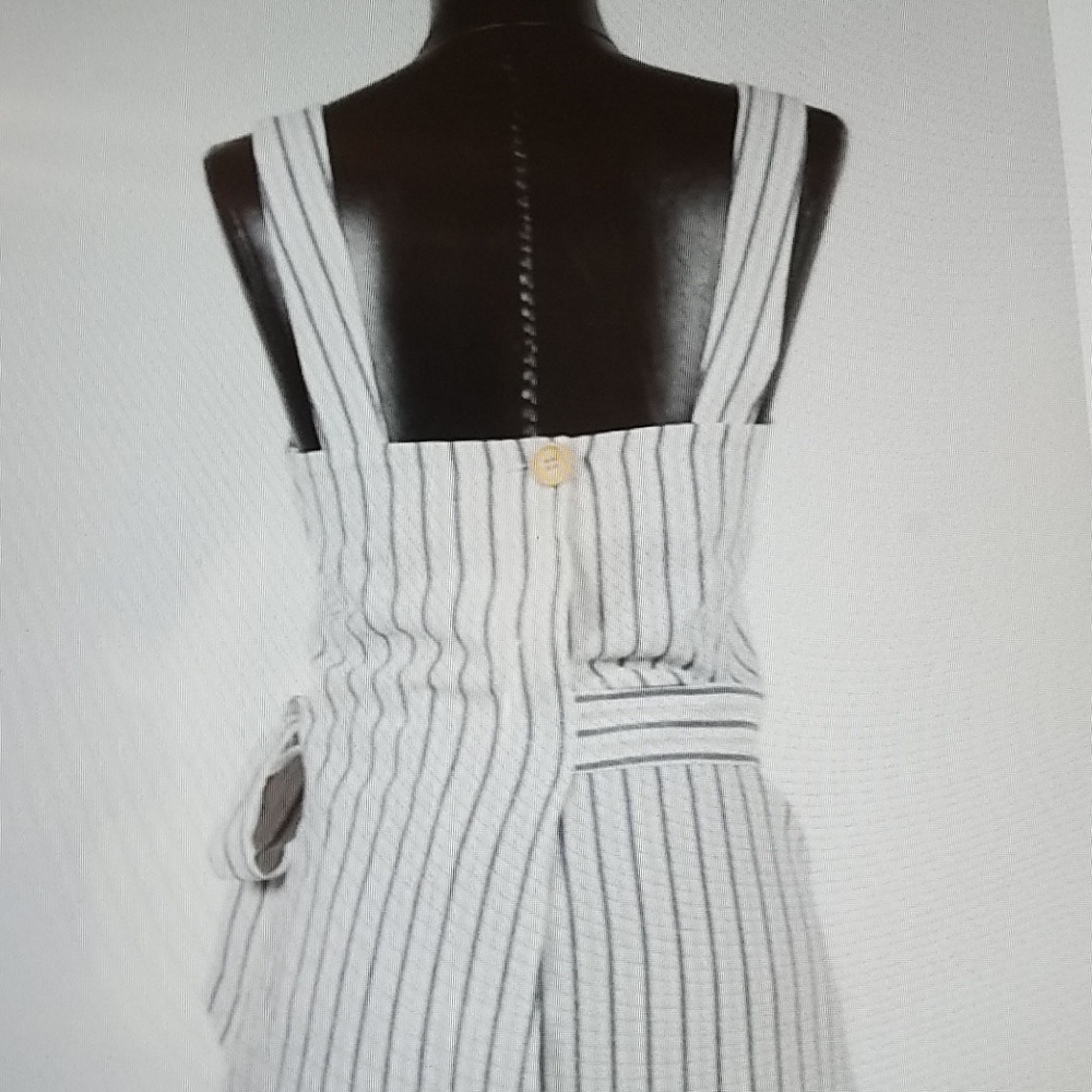 Striped mini wrapped dress - Picture 4 of 8